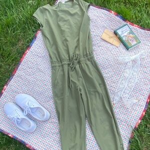 🌿 Albion Fit Forest Green Jumpsuit – Size XX Small Petite– $25